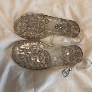 Girls Glitter jelly Sandals